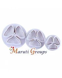 Culpitt 3 Petal Flower Plunger Cutter / Cookie cutter