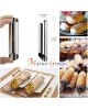 6pc Cannoli Horn Form Set, Large Stainless Steel Canolis Tubes Moulds Cannoli Kit for Baking Cannoli, Croissant Shell, Cream Roll Dessert, Safety Filled Edges