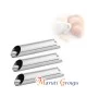 6pc Cannoli Horn Form Set, Large Stainless Steel Canolis Tubes Moulds Cannoli Kit for Baking Cannoli, Croissant Shell, Cream Roll Dessert, Safety Filled Edges