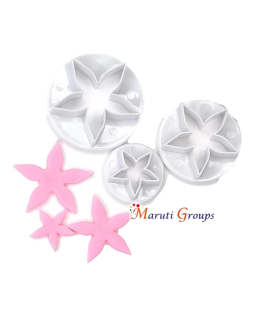 Starfish Flower Plunge Fondant Cutter (Set of 3)