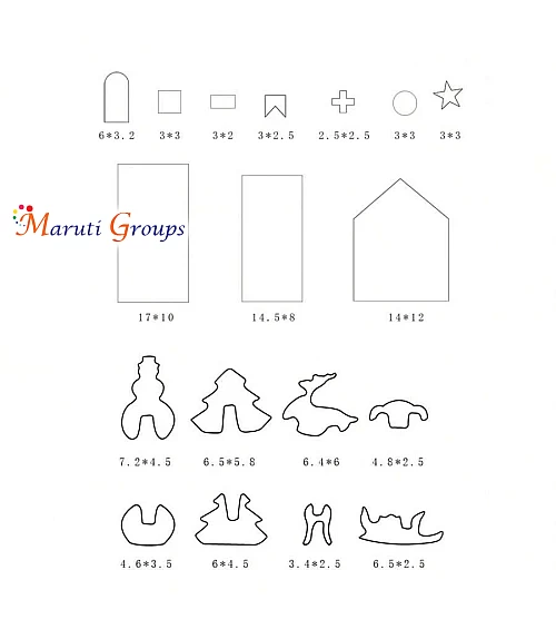  18pc Christmas Gingerbread House Cookie Cutter Set - 3D Stainless Steel (Snowman, Deer, Star, Tree)