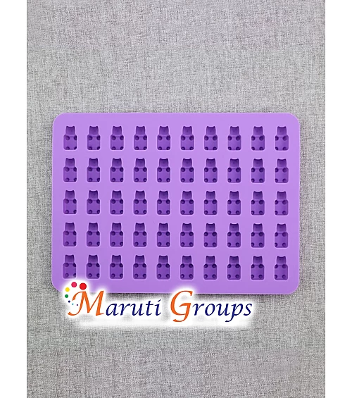 2pc Jelly Baby / Bear and Silicone Dropper Chocolate Silicone Mould – (19cm x 13.8cm)