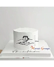 U Line Art Abstract Acrylic Cake Topper Baby Feet / Baby Shower