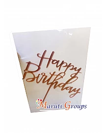 Happy Birthday Cake Topper for cake decorating -  Pink - Design 2