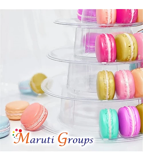 10-layer Round Macaron Tower Cake Stand Macaron Display Rack for Wedding Birthday Dessert Stand Cake Plate