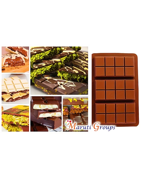 Mini Dubai Chocolate Slab Bar / Slab Silicone Mould – 3 Cavity (17cm x 11.1cm)