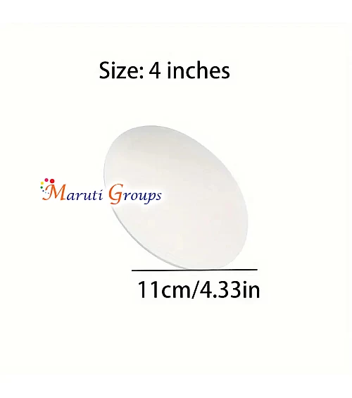 1pc Acrylic Cake Discs Set - Round Transparent Acrylic Cake Pans for Cake Decorating (4 Inch)