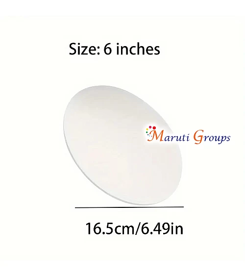 1pc Acrylic Cake Disc - Round Transparent Acrylic Cake Pan for Cake Decorating (6 Inch)