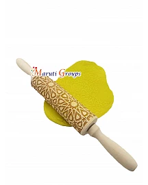 Wooden Shapes Pattern Rolling Pin - Wedding