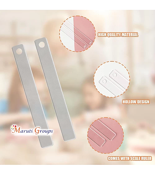 2 Pcs Acrylic Clay Roller Guides – Fondant Thickness Guide Sticks