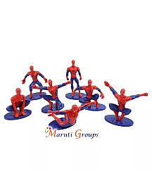 7pc Spiderman 3D Cake Topper Set – Superhero Birthday Party Decoration