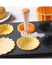 Plastic Pastry Tamper Set – 2pc Double-Sided Tart Shell Molds