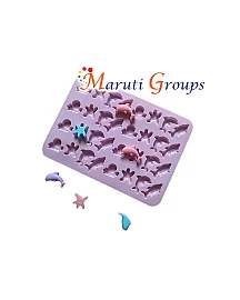 1pc Sea Animals -  Dolphin , Shark, Starfish and Octopus Silicone Mould - Mini Jelly Animal Baby Mould