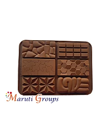 Slab Chocolate Molds 6-Hole Mini Baking Mold for Chocolate, Candy, Jelly, Ice Cube, Muffin