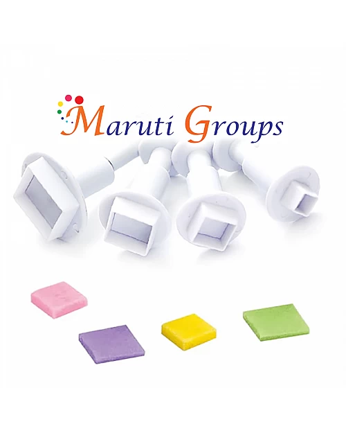 Mini Square Plunger Cookie cutter
