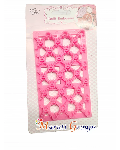 Chanel Biscuit Petal Quilt Press Molds Icing Embossing Press Cutter