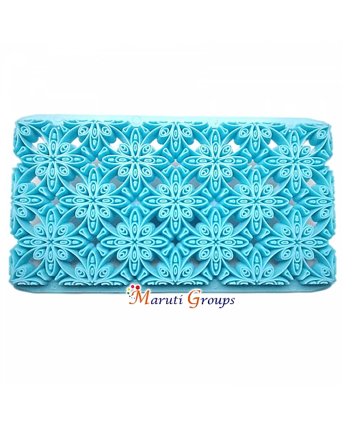 Flowerly Shape Biscuit Petal Quilt Press Molds Icing Embossing Press Cutter