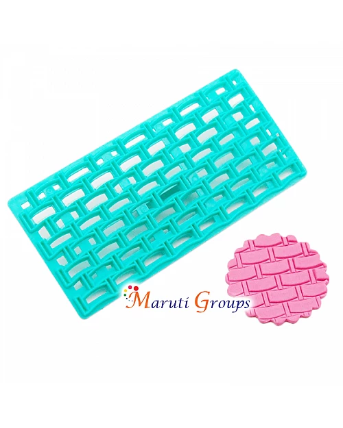 Curved Brick Blocks Biscuit Petal Quilt Press Molds Icing Embossing Press Cutter