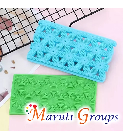 Flower Biscuit Petal Quilt Press Molds Icing Embossing Press Cutter - DESIGN 3