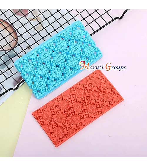 Flowerly Shape Biscuit Petal Quilt Press Molds Icing Embossing Press Cutter