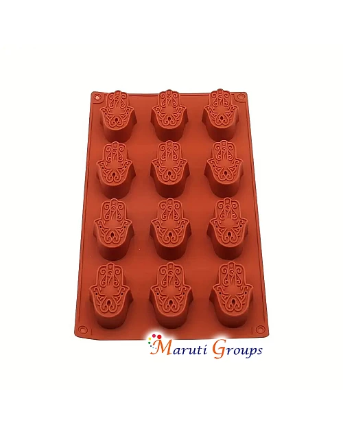 Evil Eye Owl-Shaped Silicone Mould – 12 Cavity Baking & Chocolate Mold (26.8cm x 15.8cm, Cavity Size 5cm x 3.2cm, Height 2cm)