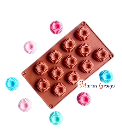 Donut Shape Penda Sweetmeat Silicone Mould – Round Chocolate & Sweet Mould (28cm x 16cm)