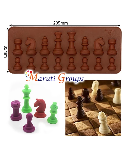 Chess Chocolate Silicone Mould - Perfect for Creative Chess-Themed Treats