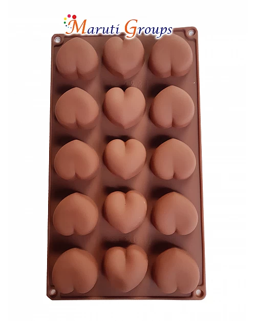 Heart Chocolate Silicone Mold - 24 Cavity Small Size
