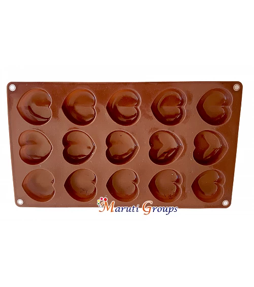 Heart Chocolate Silicone Mold - 24 Cavity Small Size
