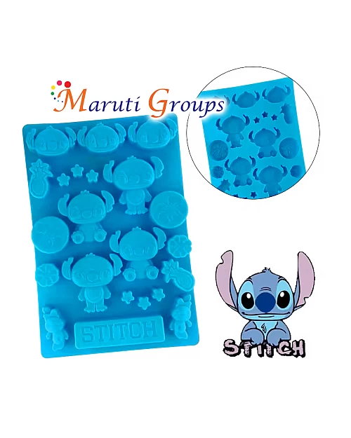 Disney Stitch 3D Silicone Mould - Size 13.5cm x 20cm