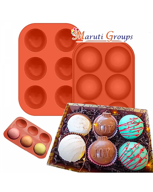 Half Sphere Chocolate Silicone Mould - 5.1cm Diameter