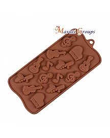Music Instruments Chocolate Silicone Mould 