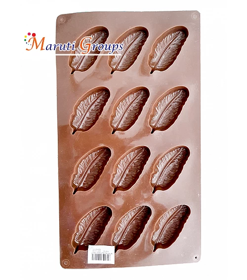 Feather Shape Chocolate Silicone Mould 