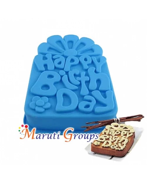 Happy Birthday Silicone Mould -22cm x 31.5cm x 6cm (H)