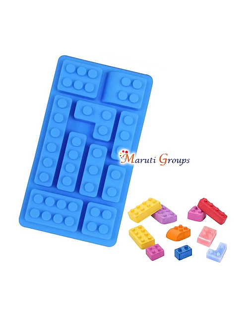 Lego Blocks / Lego Brick Silicone Mould - Size: 8.5cm x 15cm x 2cm