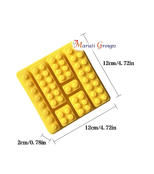 Lego Blocks Silicone Mould - 12cm x 12cm x 2cm