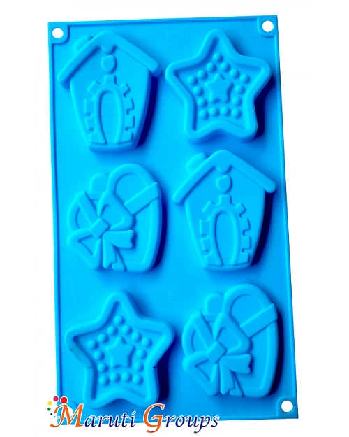 House Heart Star Silicone Mould