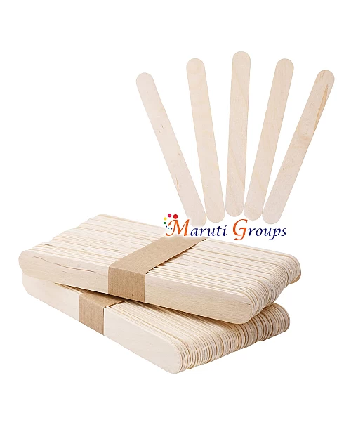 Jumbo Wooden Popsicle Sticks for Crafts – 50pc (15.1cm x 1.9cm)