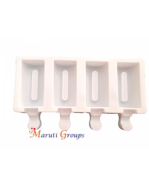 4 Cavity Ice-Cream Mould with Sticks / Popsicle
