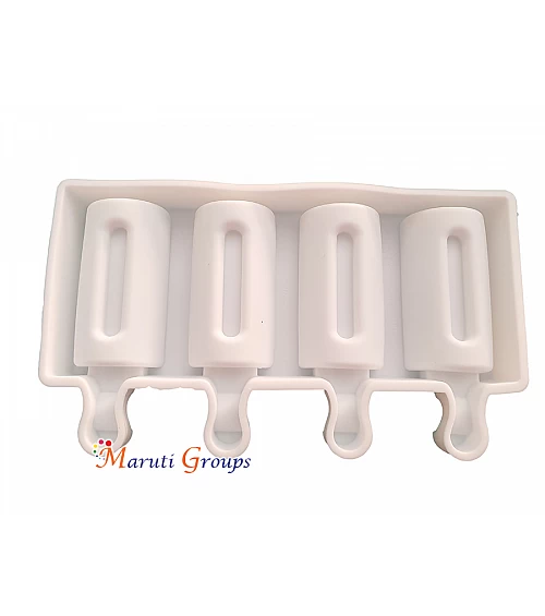 4 Cavity Ice-Cream Mould with Sticks / Popsicle