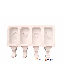 4 Cavity Love Ice-Cream mould with sticks / Popsicle 