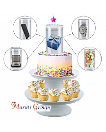 Surprise Cake Stand for Cake Decorating - 2 Tier