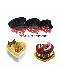 3pc Heart Baking Tray