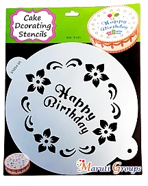 Happy Birthday Cake stencils for cake decorating