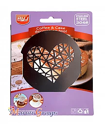 Heart Stainless Steel Stencils For Cake Decorating