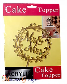 Mr & Mrs Cake Topper for cake decorating 