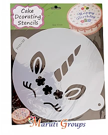 Unicorn Cake stencils for cake decorating