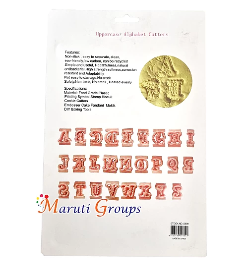 ABC / Alphabet Press Cookie Cutter Set – 26 Letters