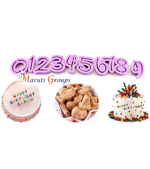 Disney Font Number Cookie Cutter Set
