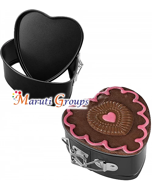 Small Bento Heart Cupcake Baking Tray / Pan for Cake Decorating  11cm x 11cm x4.5cm